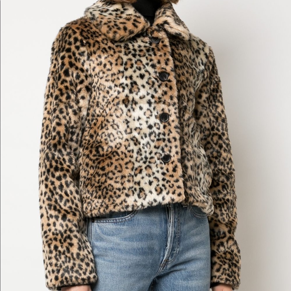 Reformation Hampton Leopard Print Coat